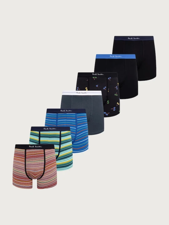 Zdjęcie produktu Paul Smith bokserki męskie z bawełną 7-pack czarny