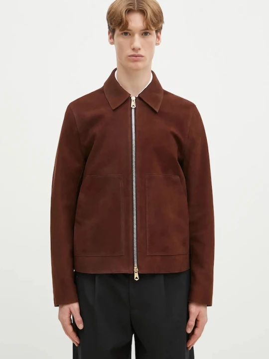 Zdjęcie produktu Paul Smith kurtka zamszowa brązowy
