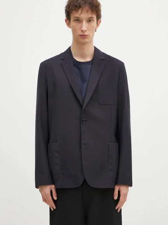 Zdjęcie produktu Paul Smith marynarka z domieszką wełny granatowy