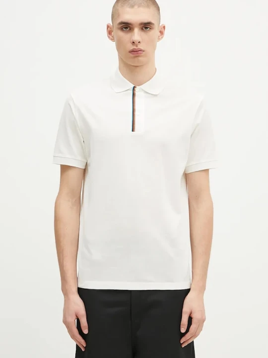 Zdjęcie produktu Paul Smith polo bawełniane beżowy