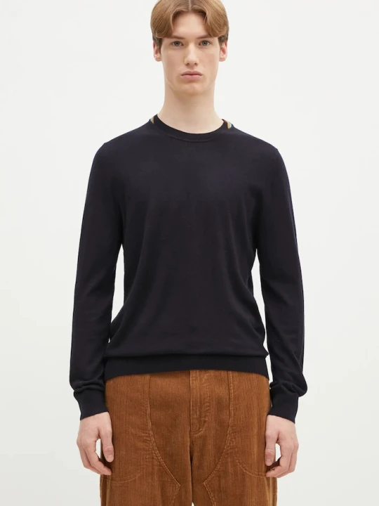 Zdjęcie produktu Paul Smith sweter wełniany granatowy