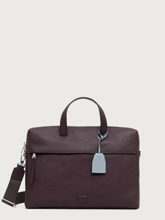 Zdjęcie produktu Paul Smith torba na laptopa męska skórzana bordowy