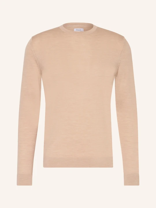 Zdjęcie produktu Paul Sweter Z Wełny Merino beige JASNOBRĄZOWY