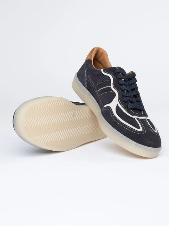 Zdjęcie produktu PAUL VESTERBRO Skórzane sneakersy w kolorze granatowym rozmiar: 40