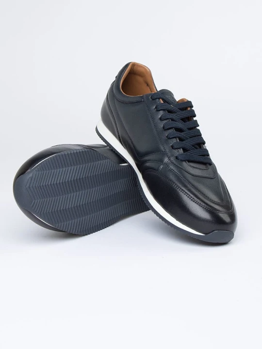 Zdjęcie produktu PAUL VESTERBRO Skórzane sneakersy w kolorze granatowym rozmiar: 45