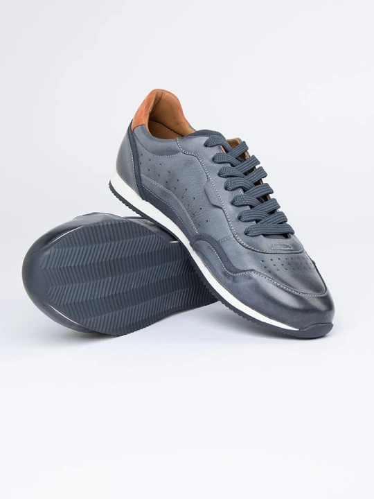Zdjęcie produktu PAUL VESTERBRO Skórzane sneakersy w kolorze niebieskim rozmiar: 41