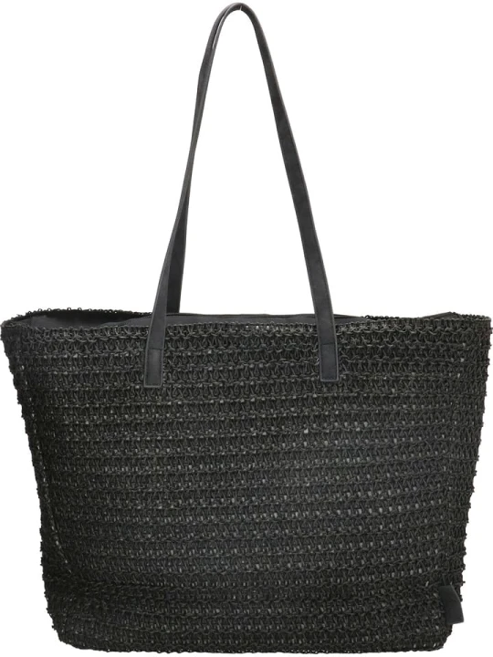 Zdjęcie produktu PE FLORENCE Torba plażowa w kolorze czarnym - 36 x 45 x 12 cm rozmiar: onesize