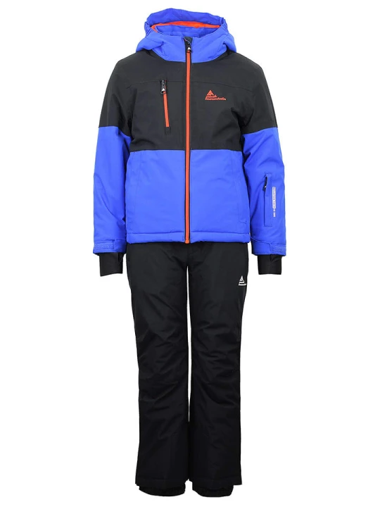 Zdjęcie produktu Peak Mountain 2-częściowy zestaw narciarski "Eruby" w kolorze niebiesko-czarnym rozmiar: 128