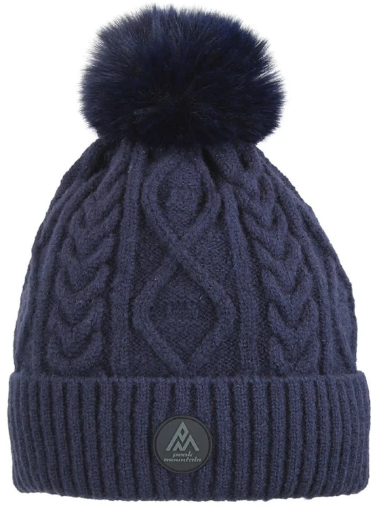 Zdjęcie produktu Peak Mountain Czapka "Montchat" w kolorze granatowym rozmiar: onesize