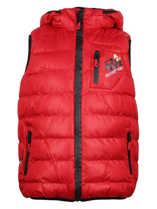 Zdjęcie produktu Peak Mountain Kamizelka pikowana "Ecarti" w kolorze czerwono-czarnym rozmiar: 140