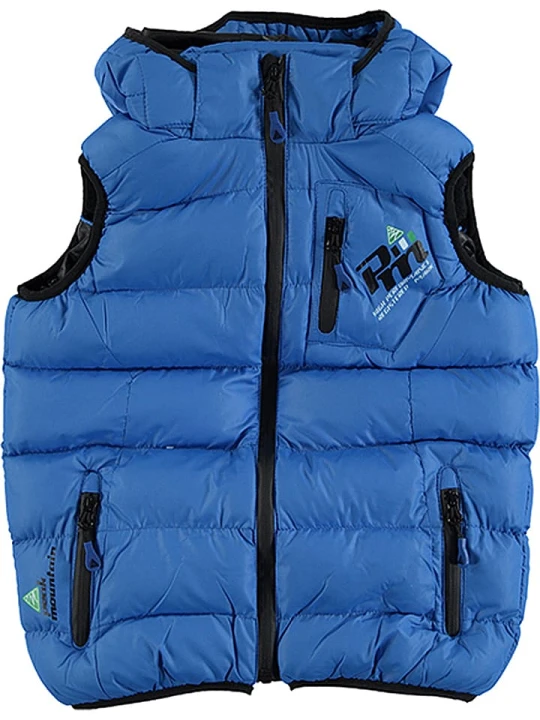 Zdjęcie produktu Peak Mountain Kamizelka pikowana "Ecarti" w kolorze niebiesko-czarnym rozmiar: 176