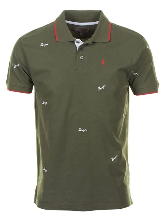 Zdjęcie produktu Degré Celsius Koszulka polo "Clamar" w kolorze khaki rozmiar: L