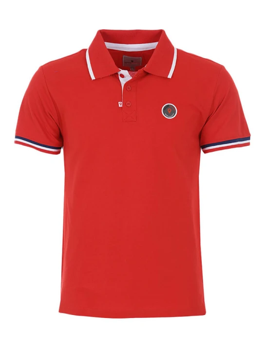 Zdjęcie produktu Degré Celsius Koszulka polo "Cody" w kolorze czerwonym rozmiar: M