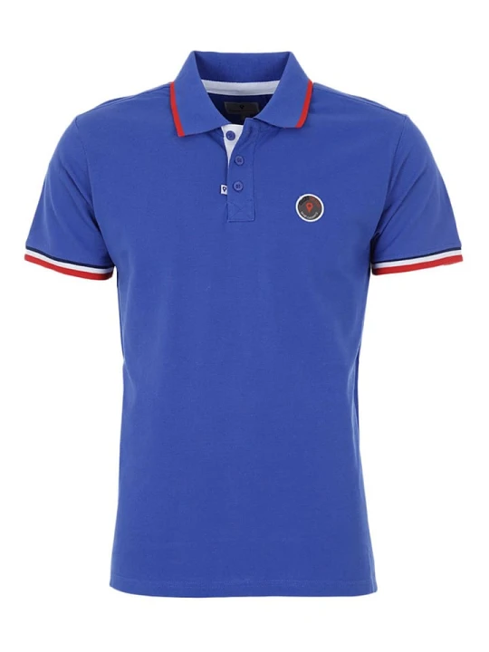 Zdjęcie produktu Degré Celsius Koszulka polo "Cody" w kolorze niebieskim rozmiar: L
