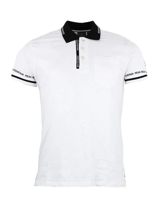 Zdjęcie produktu Peak Mountain Koszulka polo w kolorze białym rozmiar: XL