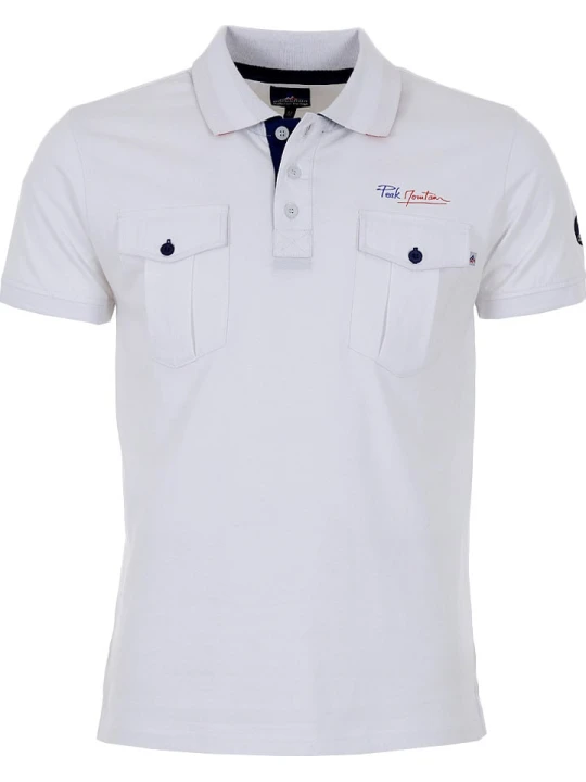 Zdjęcie produktu Peak Mountain Koszulka polo w kolorze białym rozmiar: L