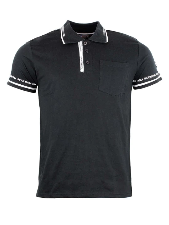 Zdjęcie produktu Peak Mountain Koszulka polo w kolorze czarnym rozmiar: M