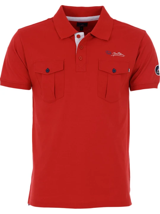 Zdjęcie produktu Peak Mountain Koszulka polo w kolorze czerwonym rozmiar: M