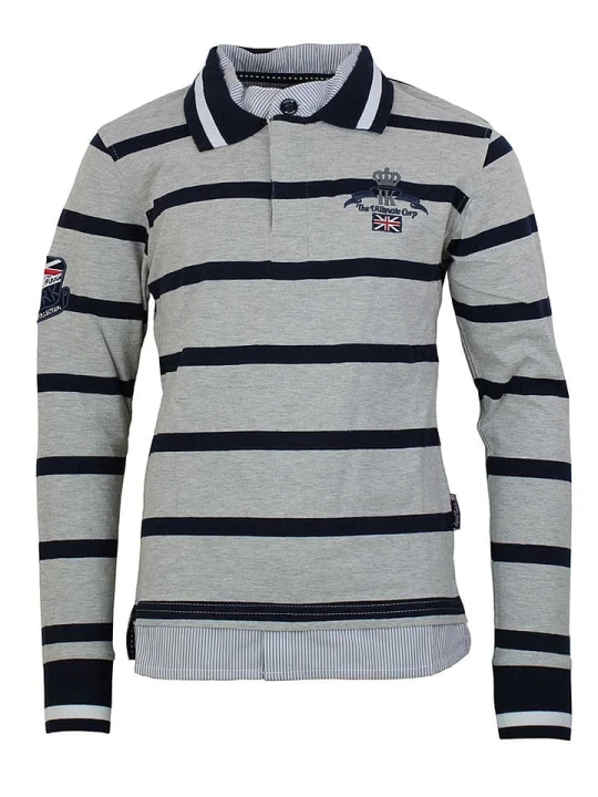 Zdjęcie produktu Peak Mountain Koszulka polo w kolorze szarym rozmiar: 164
