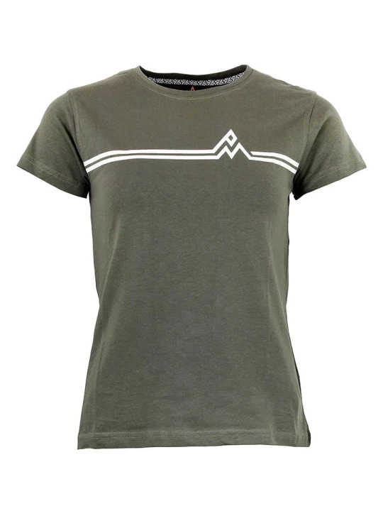 Zdjęcie produktu Peak Mountain Koszulka w kolorze oliwkowym rozmiar: M