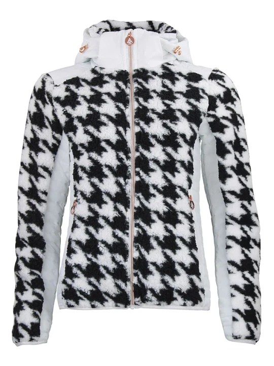 Zdjęcie produktu Peak Mountain Kurtka hybrydowa "Amore" w kolorze czarno-białym rozmiar: XL