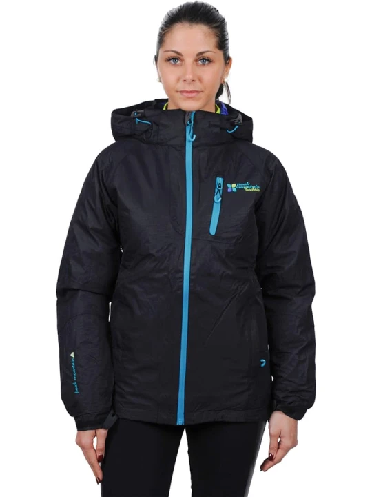 Zdjęcie produktu Peak Mountain Kurtka narciarska 3w1 "Acixi" w kolorze czarno-fioletowym rozmiar: M