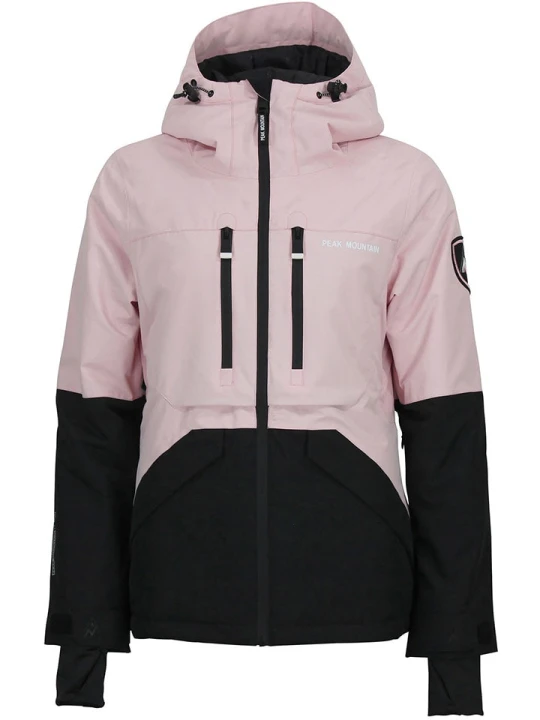 Zdjęcie produktu Peak Mountain Kurtka narciarska "Acesna" w kolorze jasnoróżowo-czarnym rozmiar: XXL