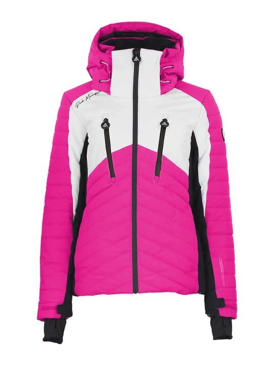 Zdjęcie produktu Peak Mountain Kurtka narciarska "Acharme" w kolorze różowo-białym rozmiar: XL