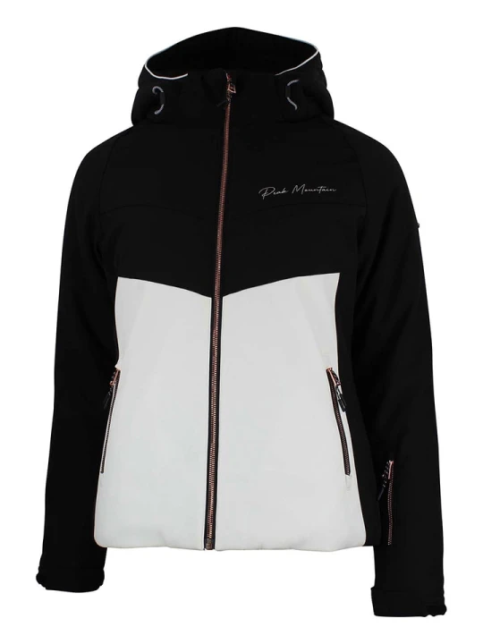 Zdjęcie produktu Peak Mountain Kurtka narciarska "Afolir" w kolorze czarno-białym rozmiar: M