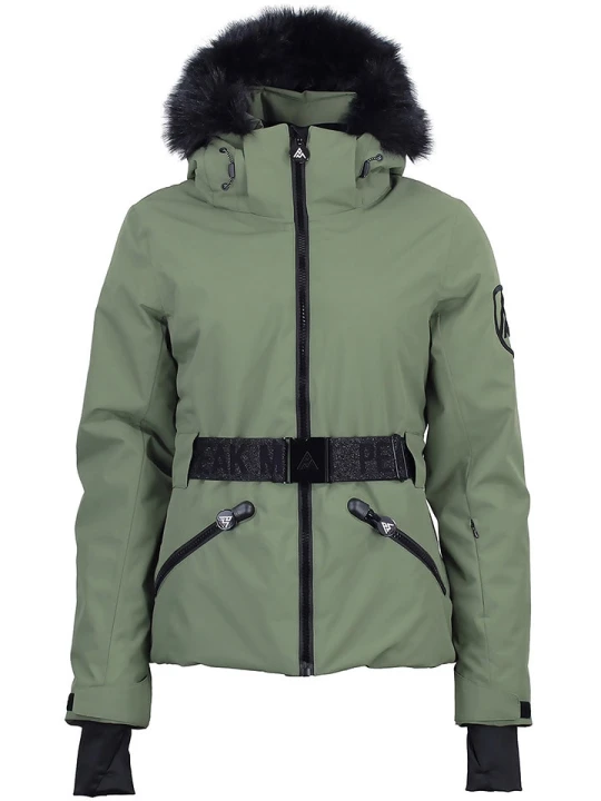 Zdjęcie produktu Peak Mountain Kurtka narciarska "Alcone" w kolorze khaki rozmiar: XXL