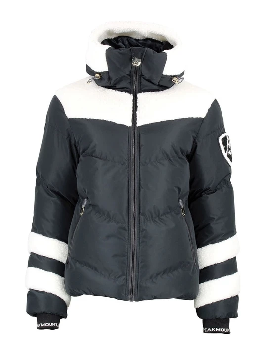 Zdjęcie produktu Peak Mountain Kurtka narciarska "Alibi" w kolorze czarno-białym rozmiar: XL