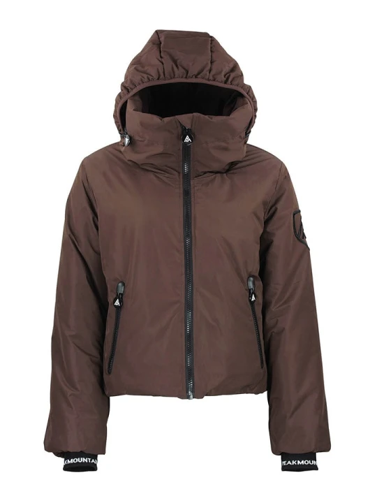 Zdjęcie produktu Peak Mountain Kurtka narciarska "Ally" w kolorze brązowym rozmiar: L