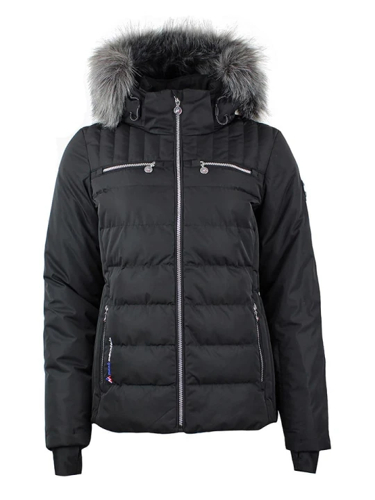 Zdjęcie produktu Peak Mountain Kurtka narciarska "Asalpo" w kolorze czarnym rozmiar: L