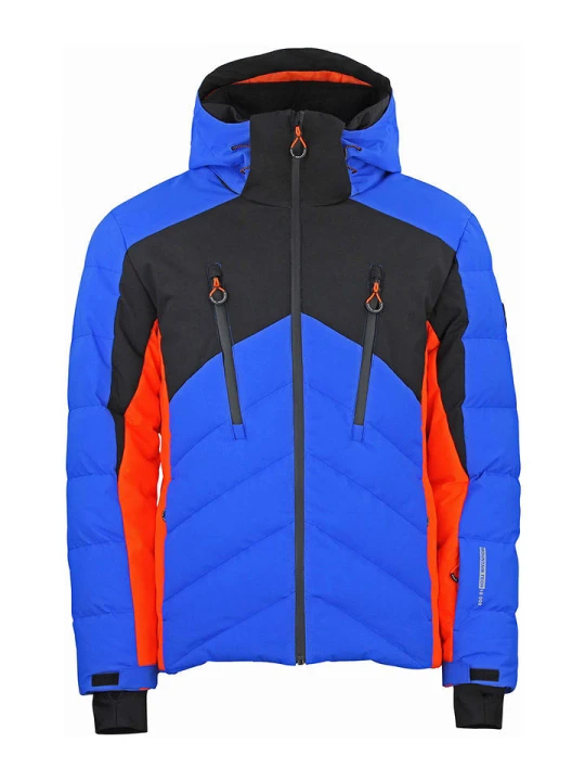 Zdjęcie produktu Peak Mountain Kurtka narciarska "Chalet" w kolorze niebiesko-pomarańczowym rozmiar: 3XL