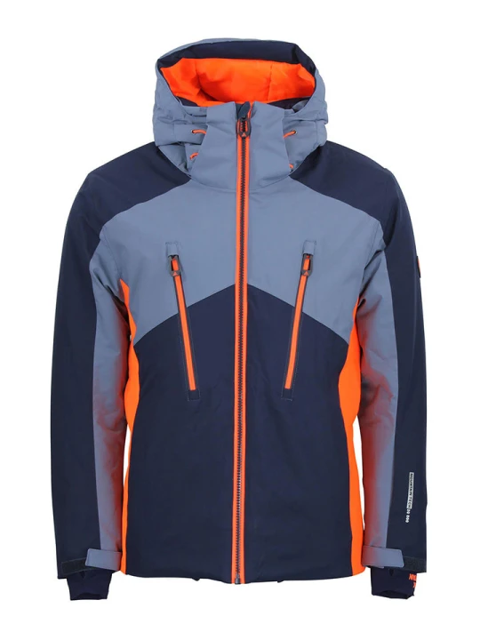 Zdjęcie produktu Peak Mountain Kurtka narciarska "Crampon" w kolorze niebiesko-granatowym rozmiar: 3XL