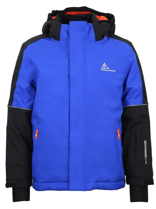 Zdjęcie produktu Peak Mountain Kurtka narciarska "Etiope" w kolorze czarno-niebieskim rozmiar: 128