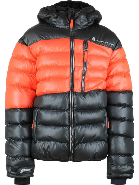 Zdjęcie produktu Peak Mountain Kurtka pikowana w kolorze pomarańczowo-czarnym rozmiar: 164