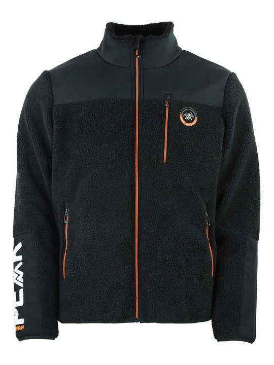 Zdjęcie produktu Peak Mountain Kurtka polarowa "Cafron" w kolorze czarnym rozmiar: S