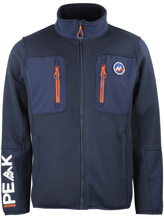 Zdjęcie produktu Peak Mountain Kurtka polarowa "Candy" w kolorze granatowym rozmiar: XXL