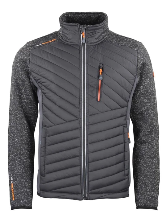 Zdjęcie produktu Peak Mountain Kurtka polarowa "Chacha" w kolorze szarym rozmiar: 3XL