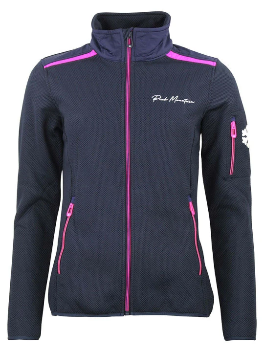 Zdjęcie produktu Peak Mountain Kurtka softshellowa "Achille" w kolorze granatowo-różowym rozmiar: XL