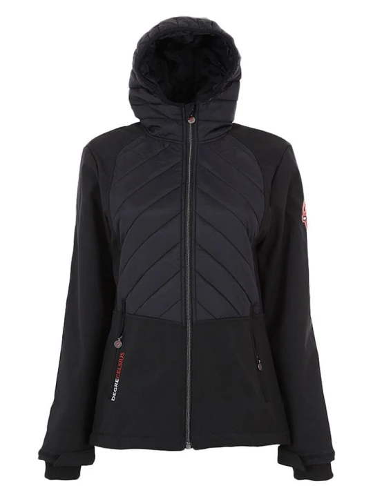 Zdjęcie produktu Peak Mountain Kurtka softshellowa "Ander" w kolorze czarnym rozmiar: M