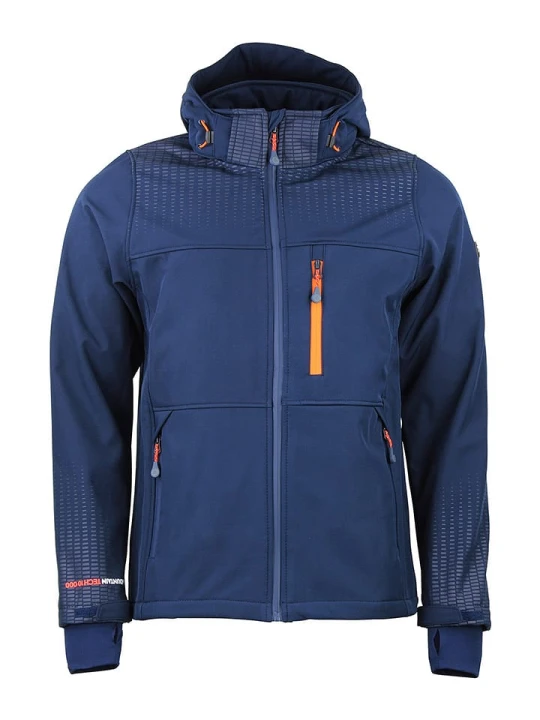 Zdjęcie produktu Peak Mountain Kurtka softshellowa "Cabra" w kolorze niebieskim rozmiar: M