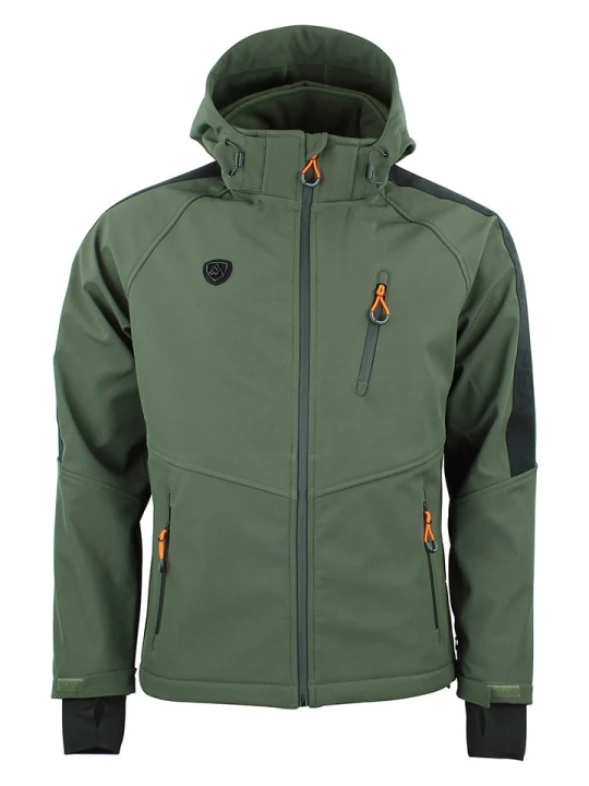 Zdjęcie produktu Peak Mountain Kurtka softshellowa "Cargan" w kolorze khaki rozmiar: XXL
