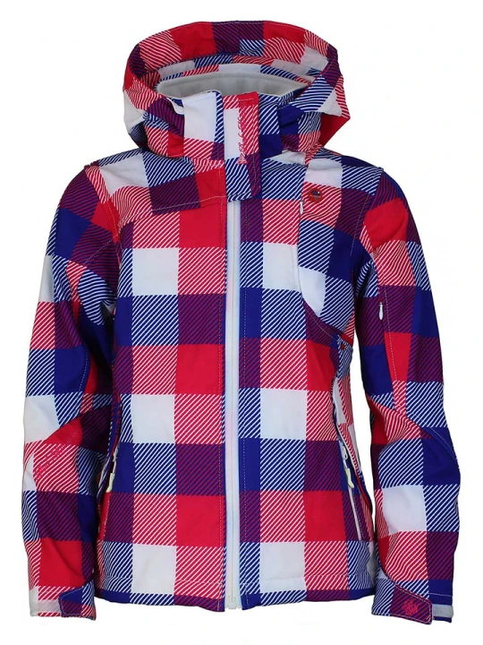 Zdjęcie produktu Peak Mountain Kurtka softshellowa w kolorze granatowo-czerwonym rozmiar: 164