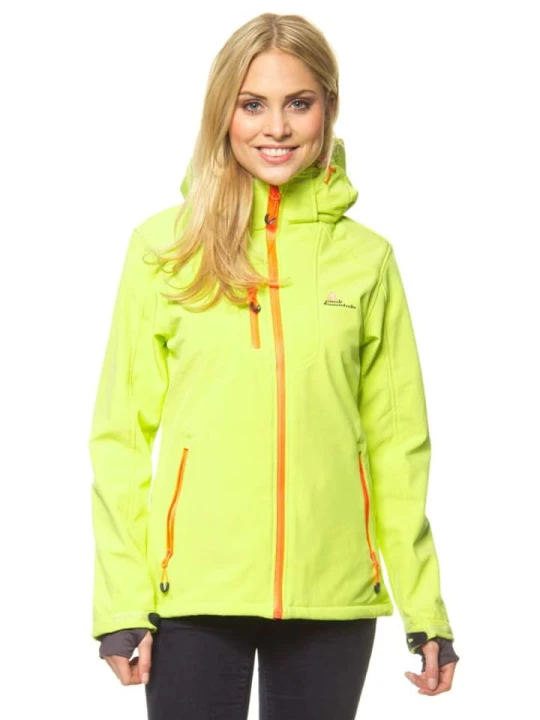 Zdjęcie produktu Peak Mountain Kurtka softshellowa w kolorze żółtym rozmiar: L