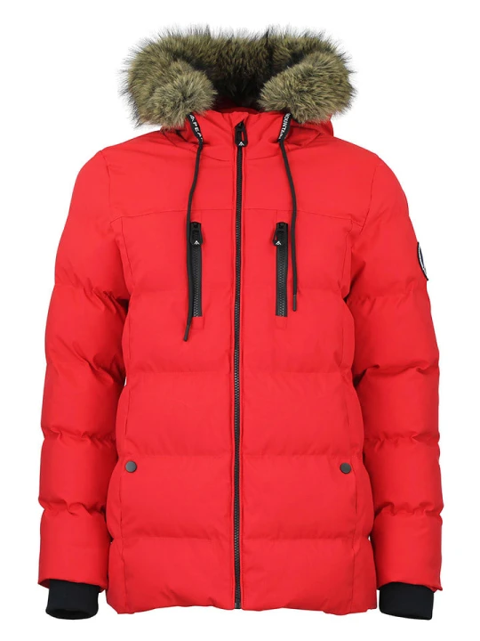 Zdjęcie produktu Peak Mountain Kurtka zimowa "Anory" w kolorze czerwonym rozmiar: XL