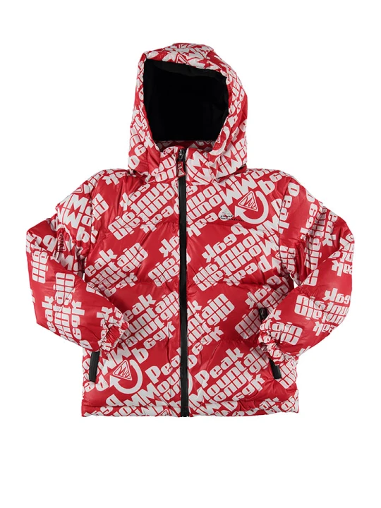 Zdjęcie produktu Peak Mountain Kurtka zimowa w kolorze czerwono-białym rozmiar: 104