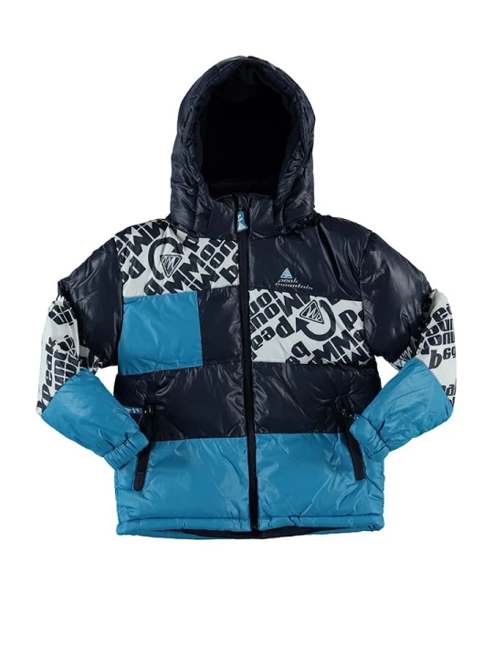 Zdjęcie produktu Peak Mountain Kurtka zimowa w kolorze granatowo-niebieskim rozmiar: 176