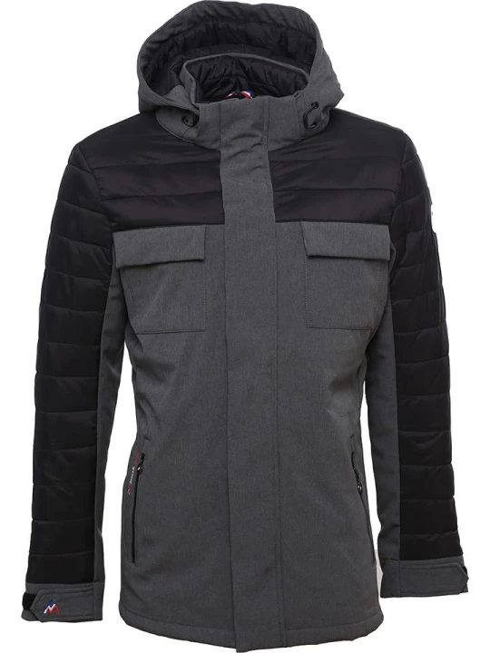 Zdjęcie produktu Peak Mountain Parka hybrydowa "Cantheon" w kolorze szarym rozmiar: XXL